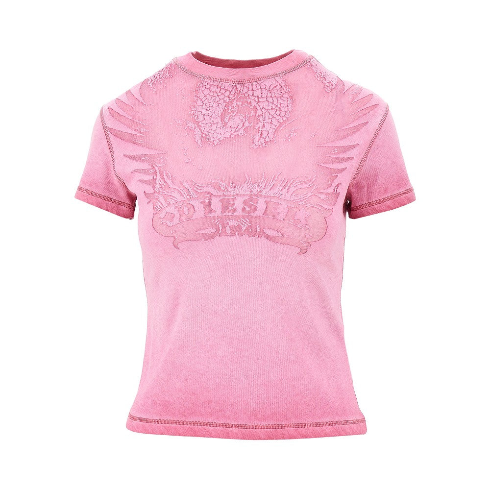 Dévoré Phoenix motif T-shirt