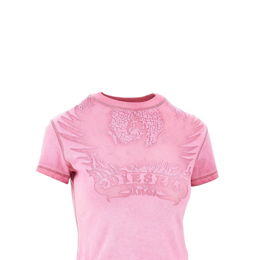 Dévoré Phoenix motif T-shirt
