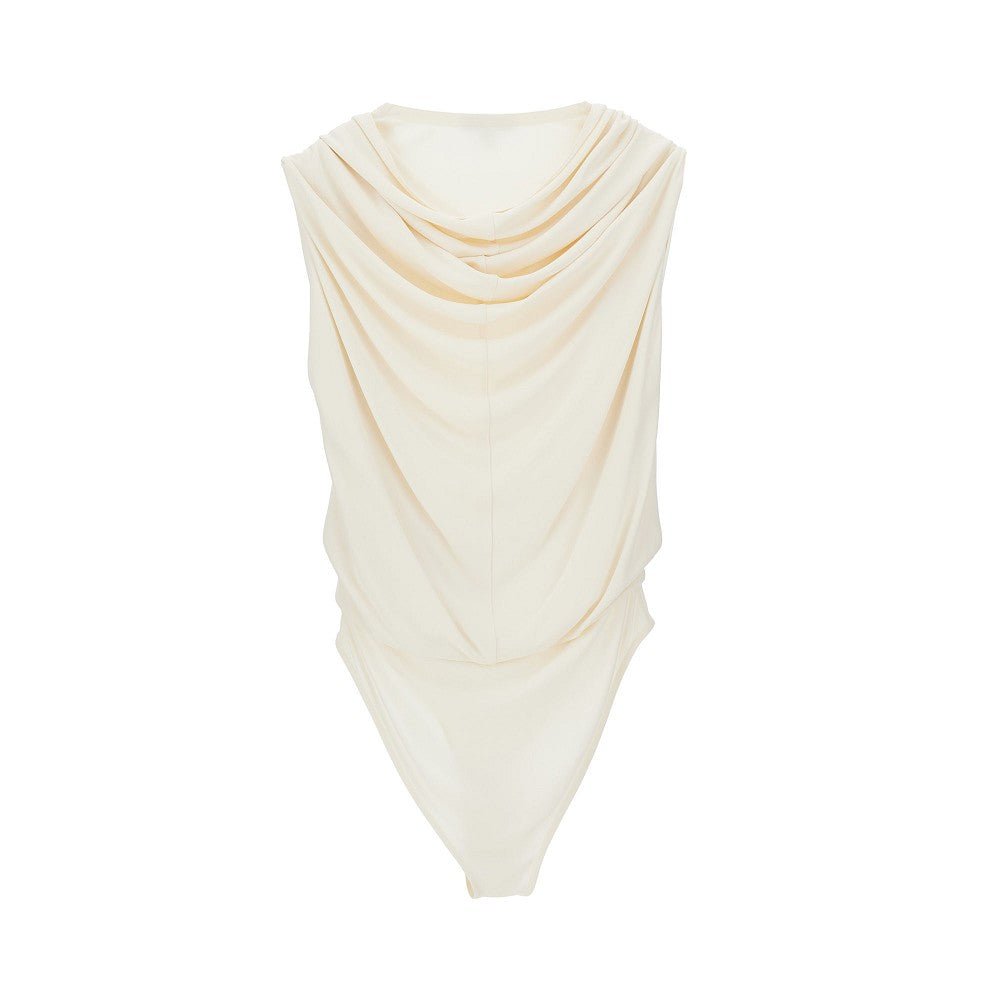 Body in viscosa con cappuccio