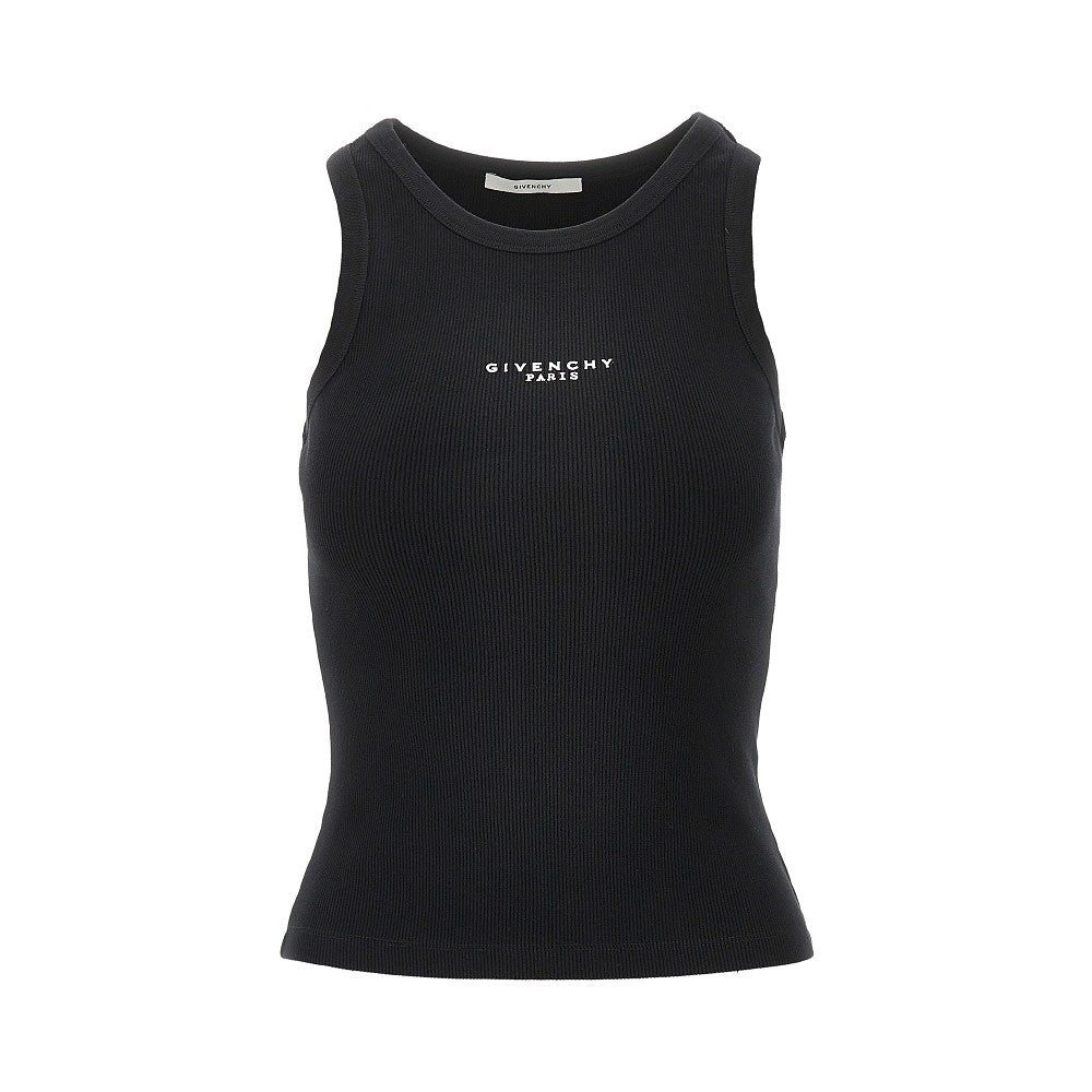 Ribbed cotton tank top