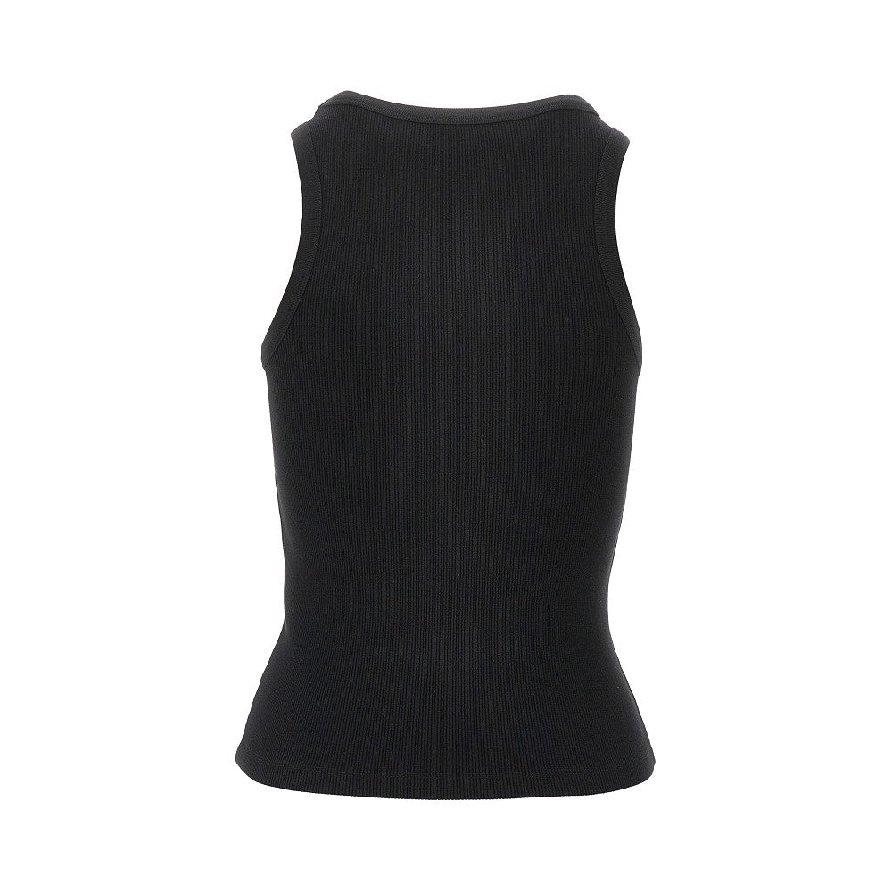 Ribbed cotton tank top