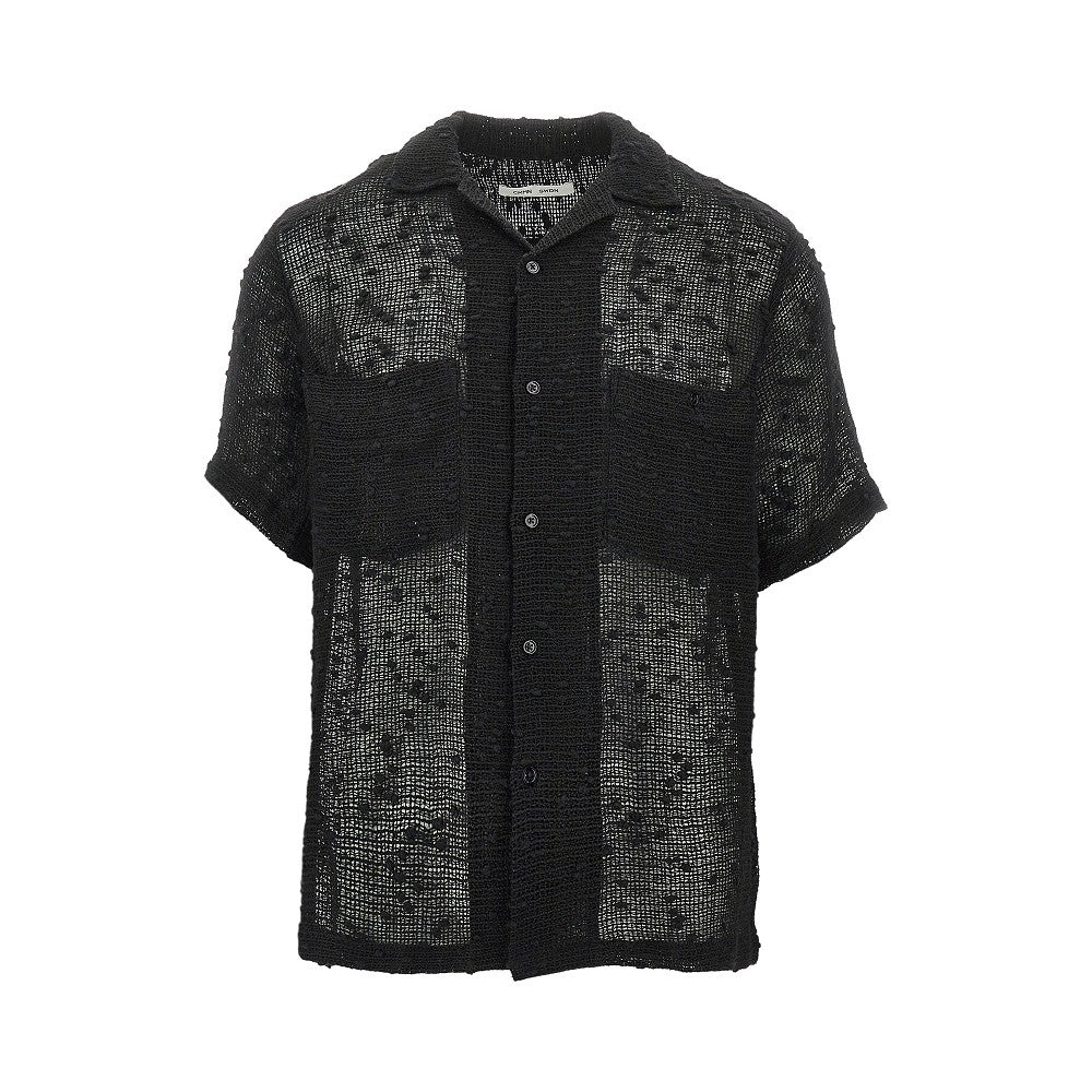 'Dexter' cotton and linen-blend shirt