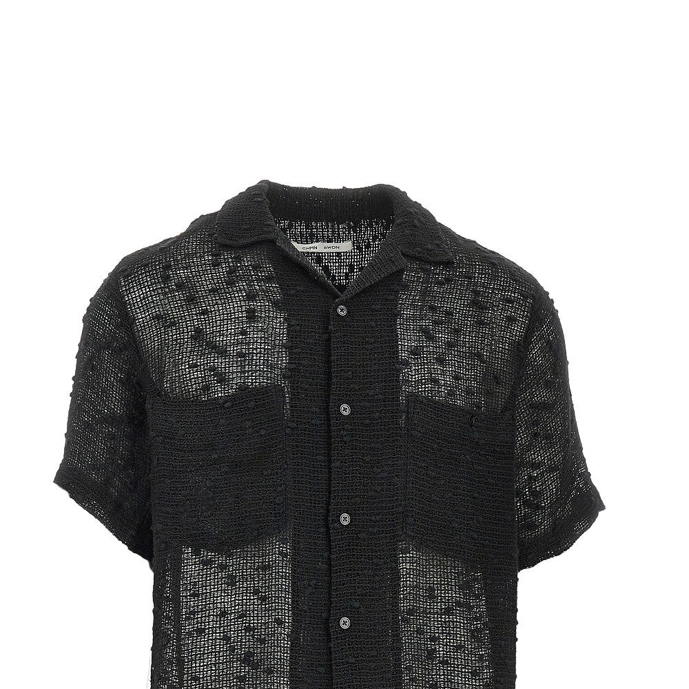 'Dexter' cotton and linen-blend shirt