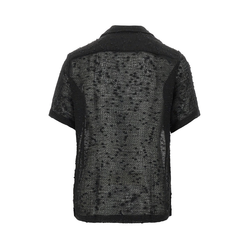 'Dexter' cotton and linen-blend shirt