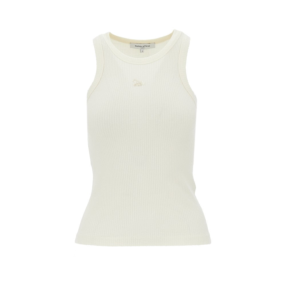 Ribbed tank top with Baby Fox patch