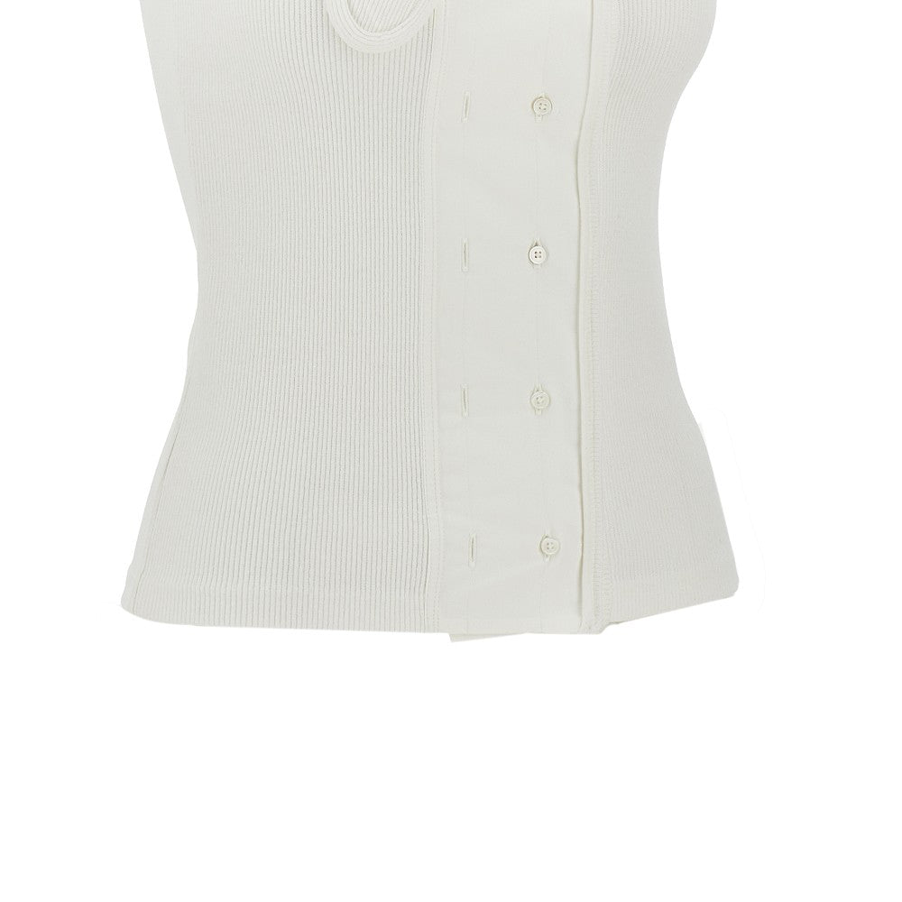 Top a costine con bottoni