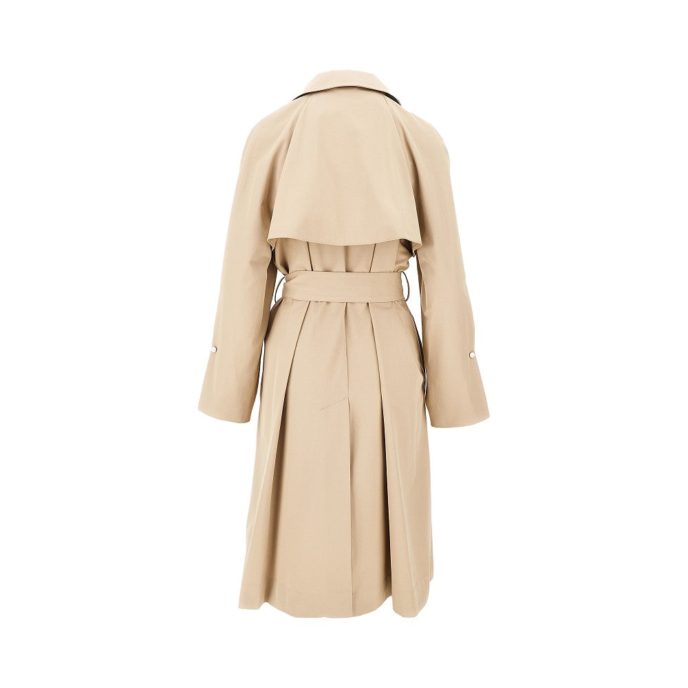 Trench in gabardine idrorepellente