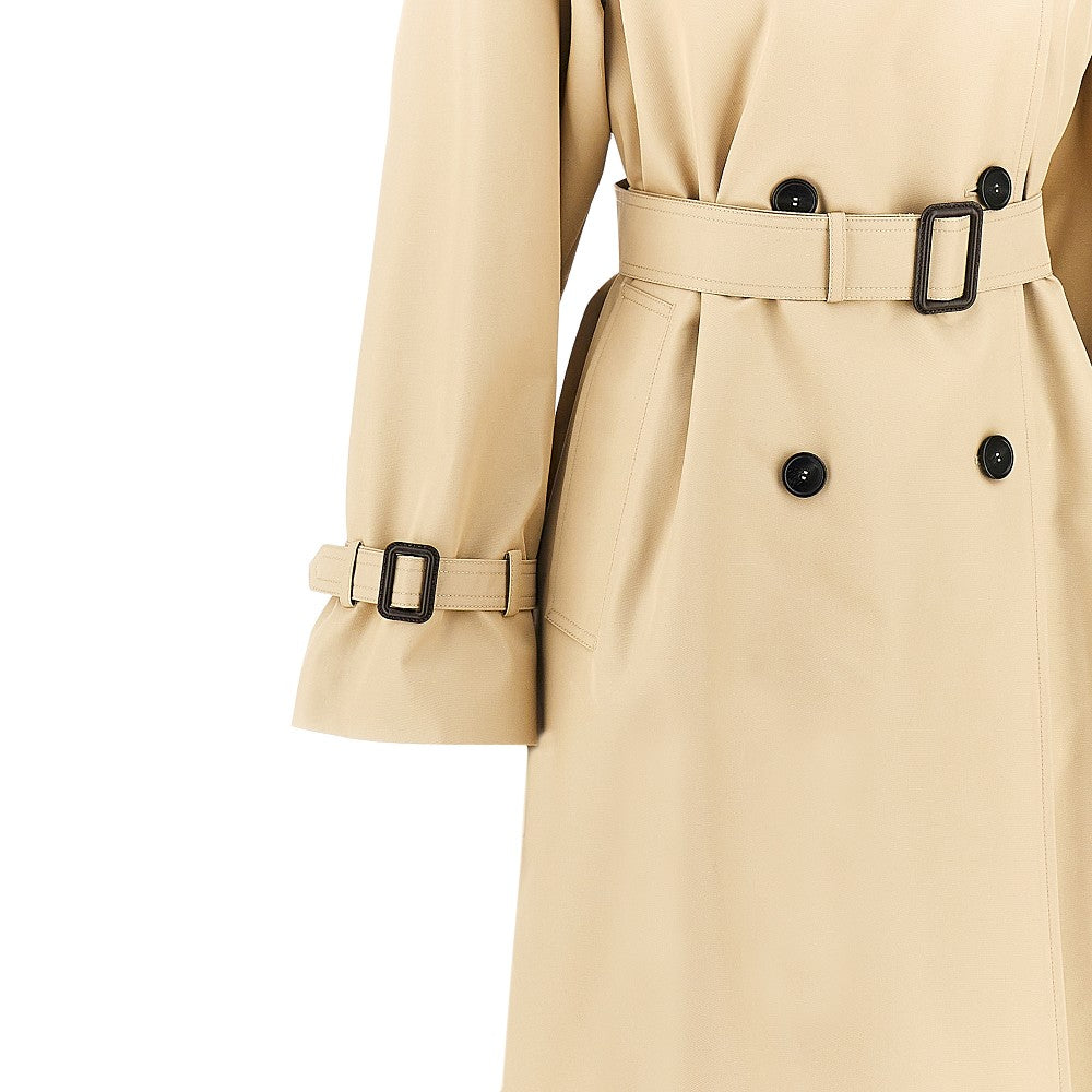 Trench reversibile in gabardine