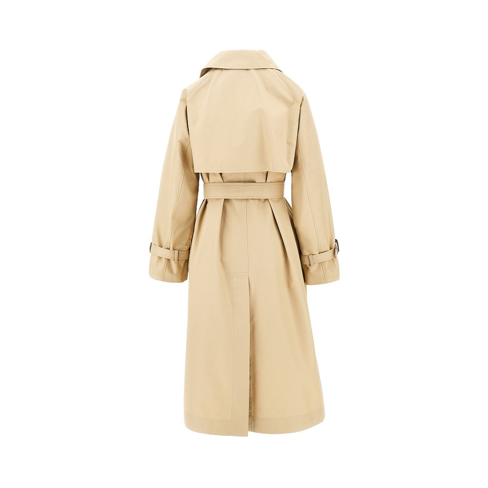 Trench reversibile in gabardine