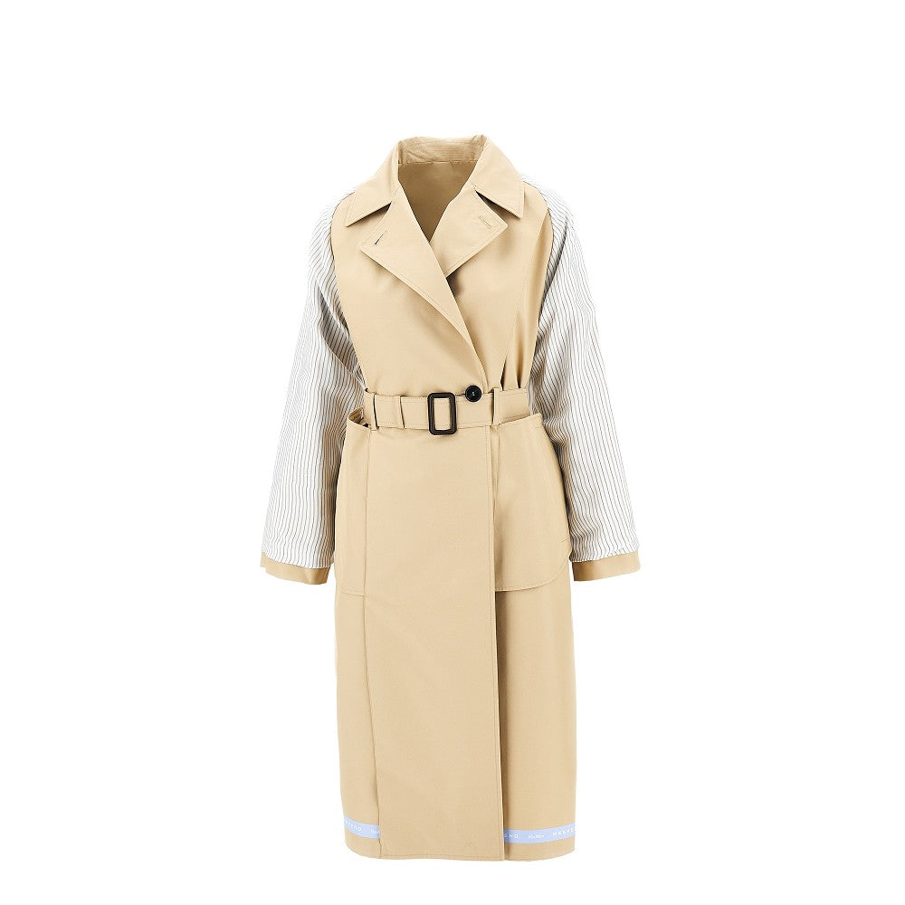Trench reversibile in gabardine