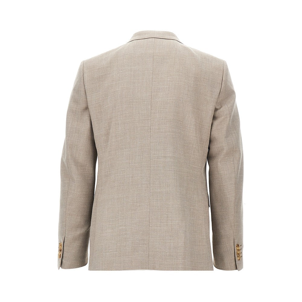 Wool and linen twill tailored suit
