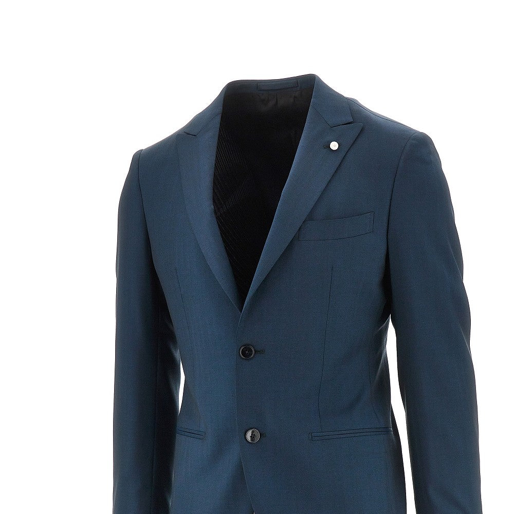 Abito sartoriale in fresco lana spinato