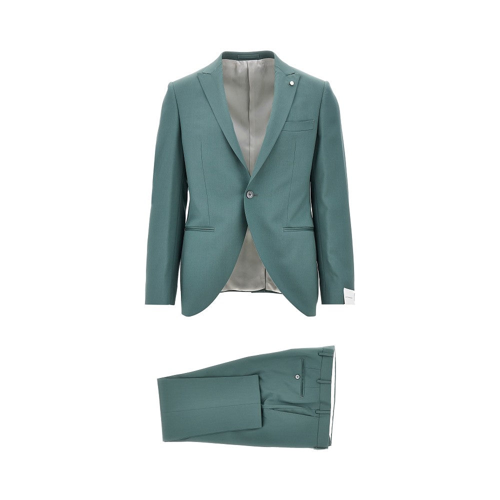 Abito sartoriale monopetto in fresco lana