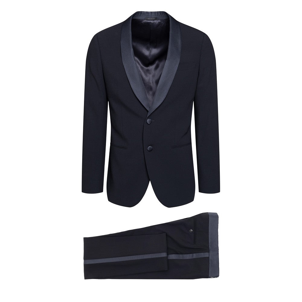 Wool crepe Soho tuxedo suit