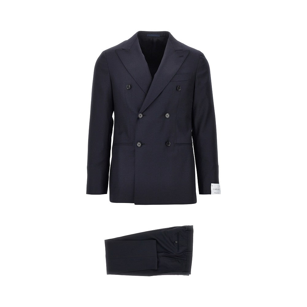 'Aida' double-breasted wool tailored suit