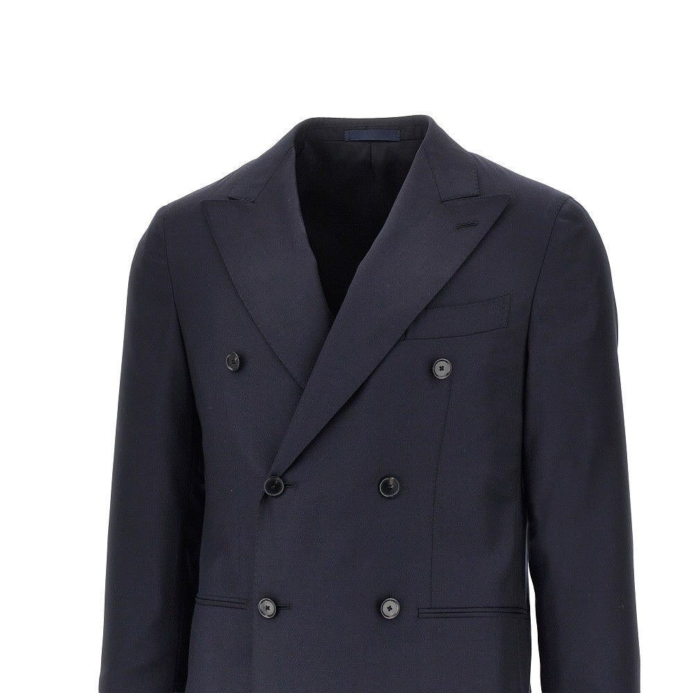 'Aida' double-breasted wool tailored suit