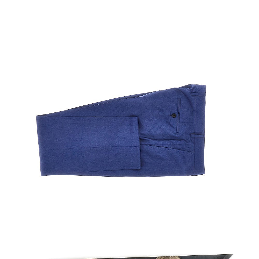 Abito sartoriale monopetto in lana e seta