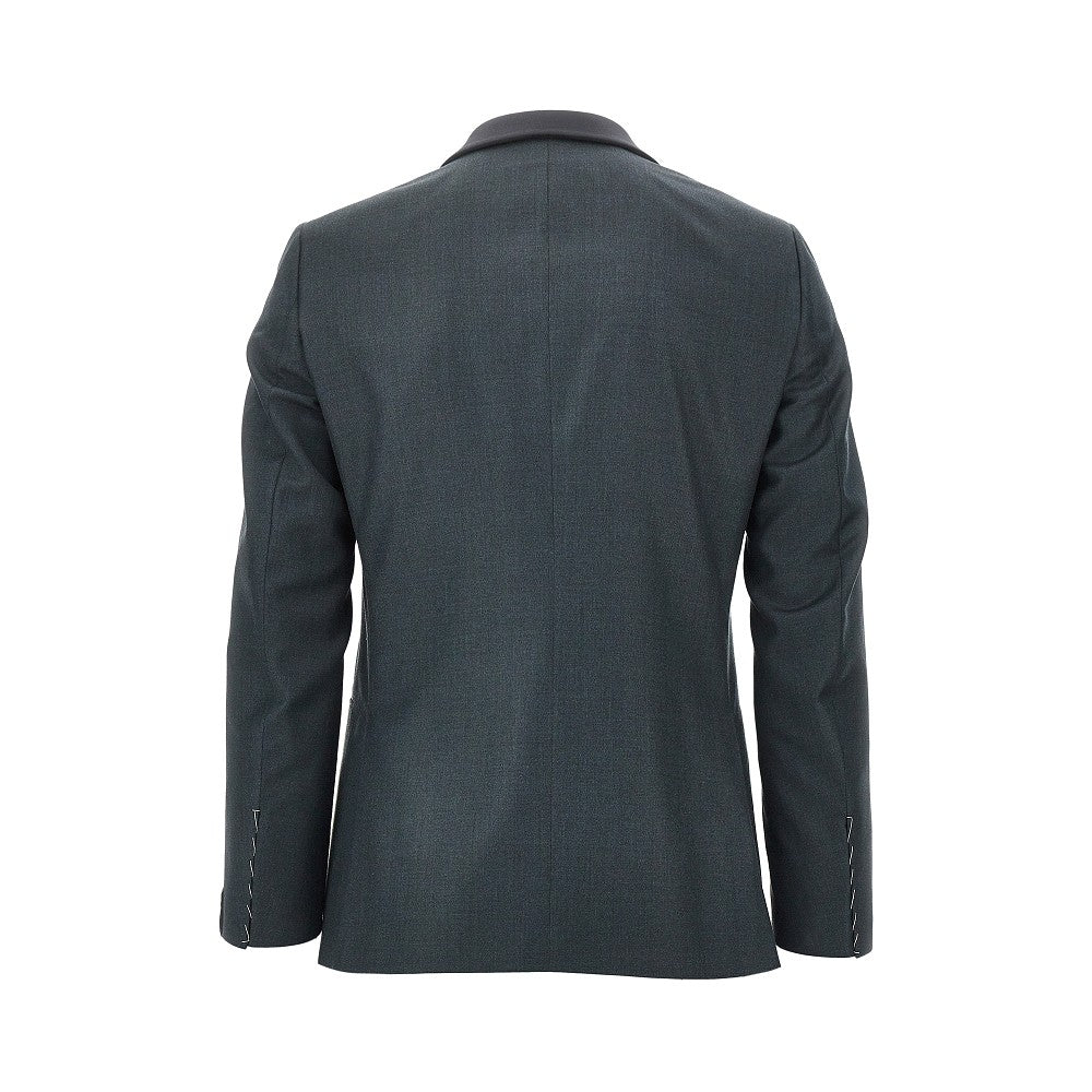 Abito smoking sartoriale in lana Super 150's