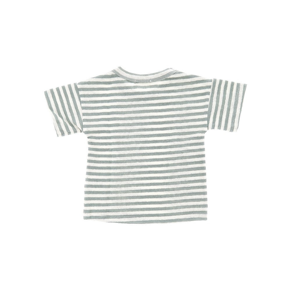 T-shirt in lino a righe