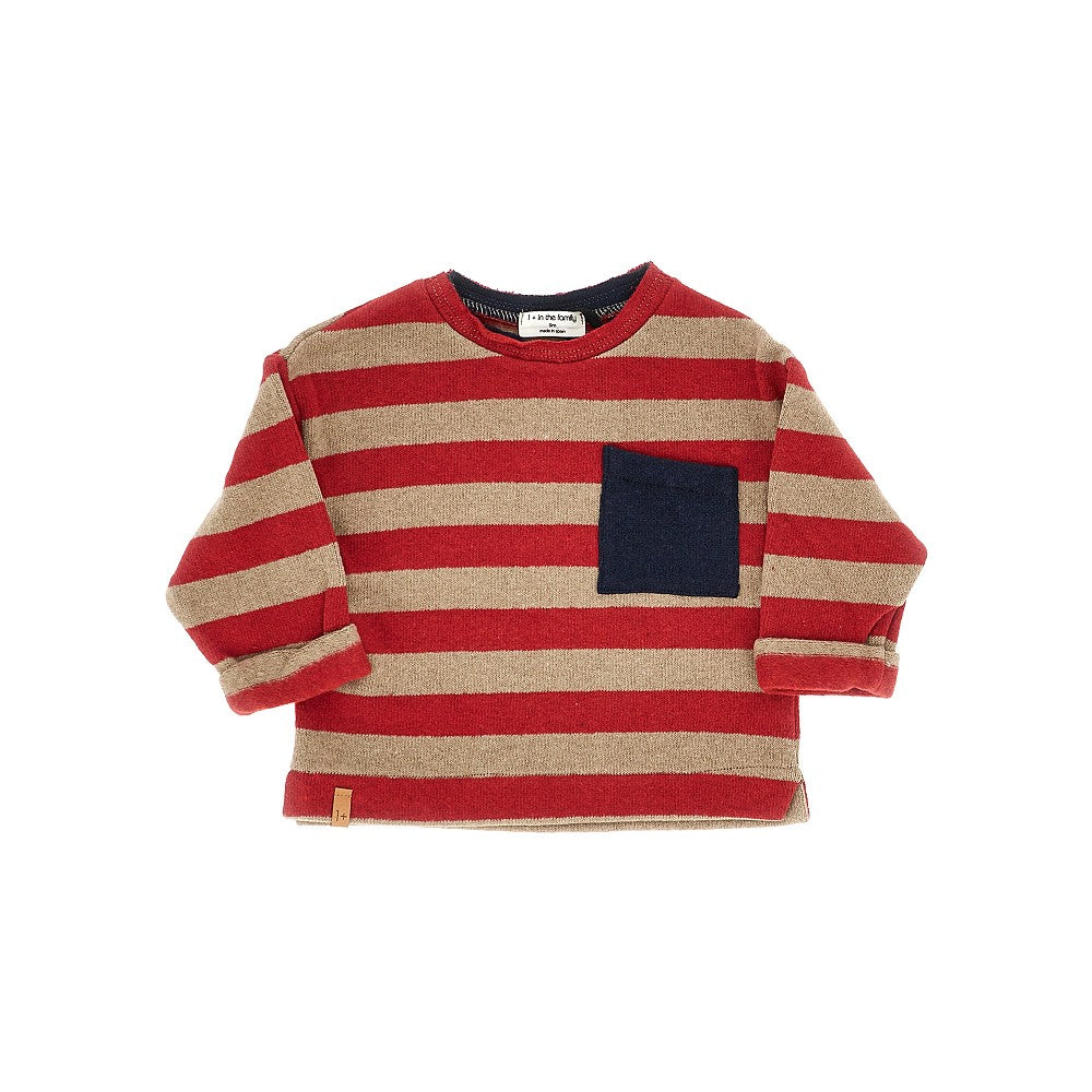 Maglia in misto cotone a righe