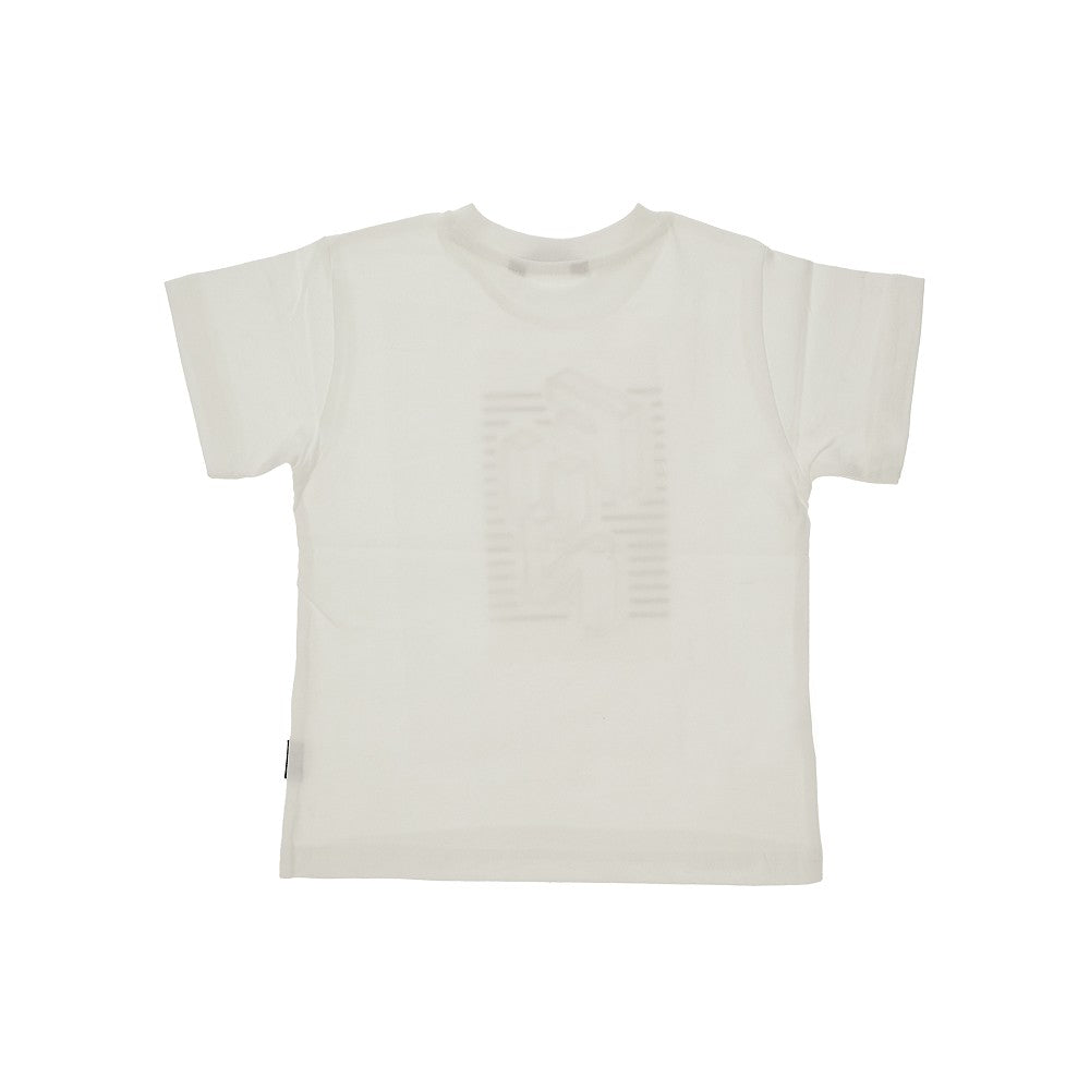 Short-sleeved t-shirt with embossed logo