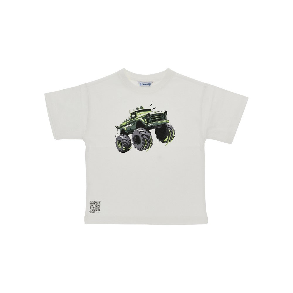 T-shirt in jersey con stampa