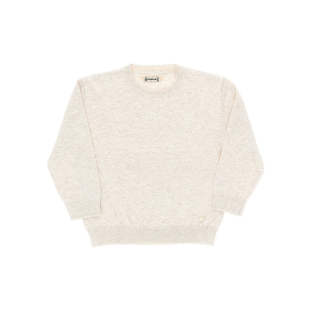 Crewneck cotton sweater