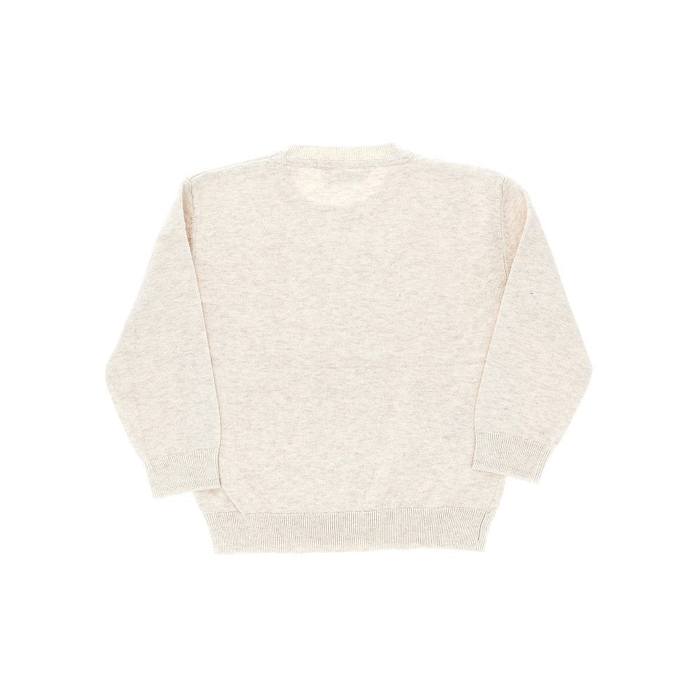 Crewneck cotton sweater