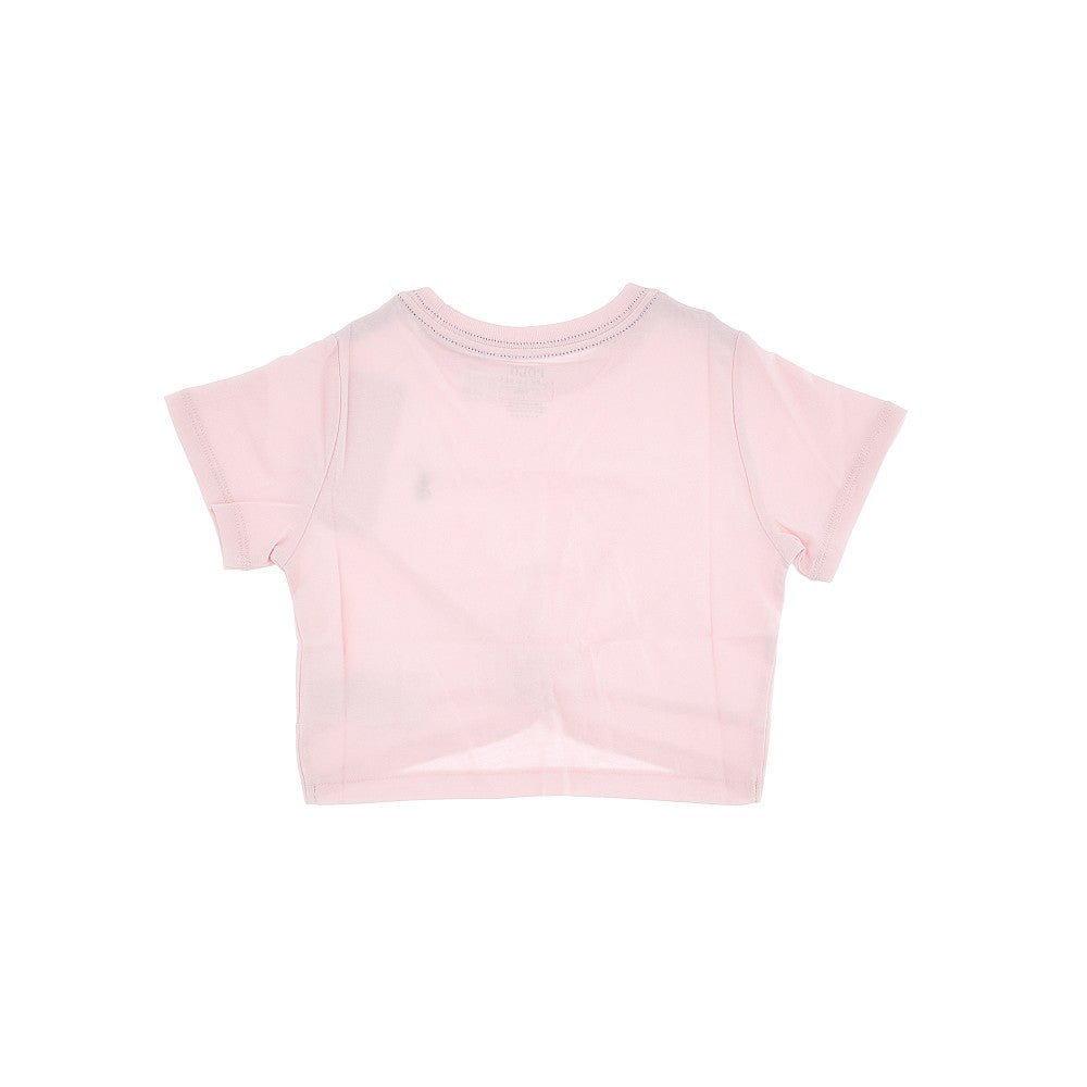 Cropped T-shirt with knotted detail