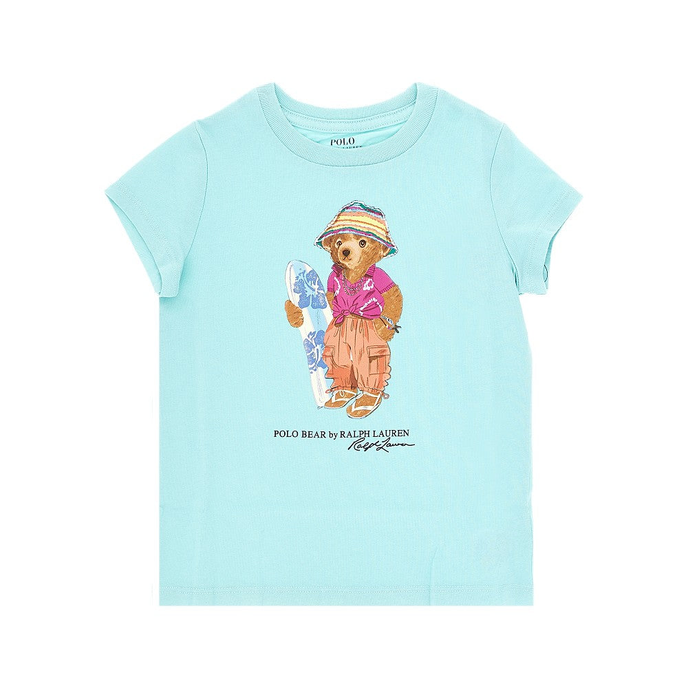 T-shirt in cotone con stampa Polo Bear