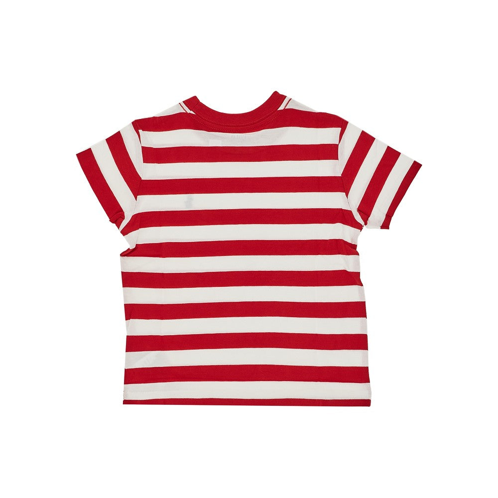 T-shirt in cotone con motivo a righe
