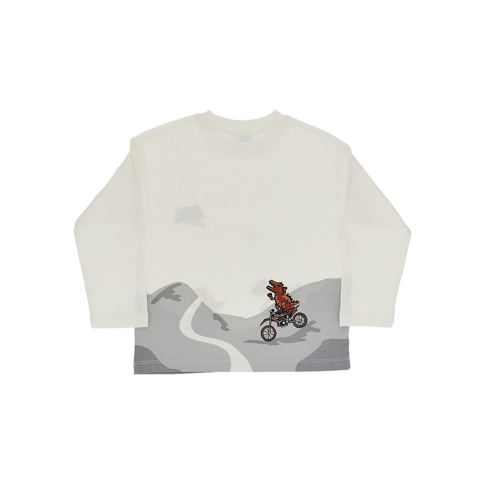 Motorcycle print T-shirt