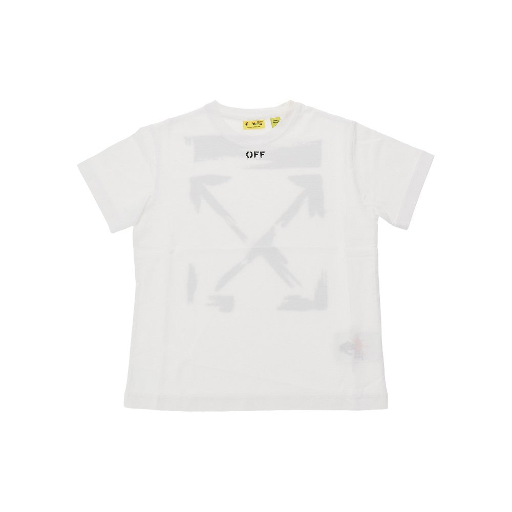 Cotton T-shirt with 'Arrow Paint' print