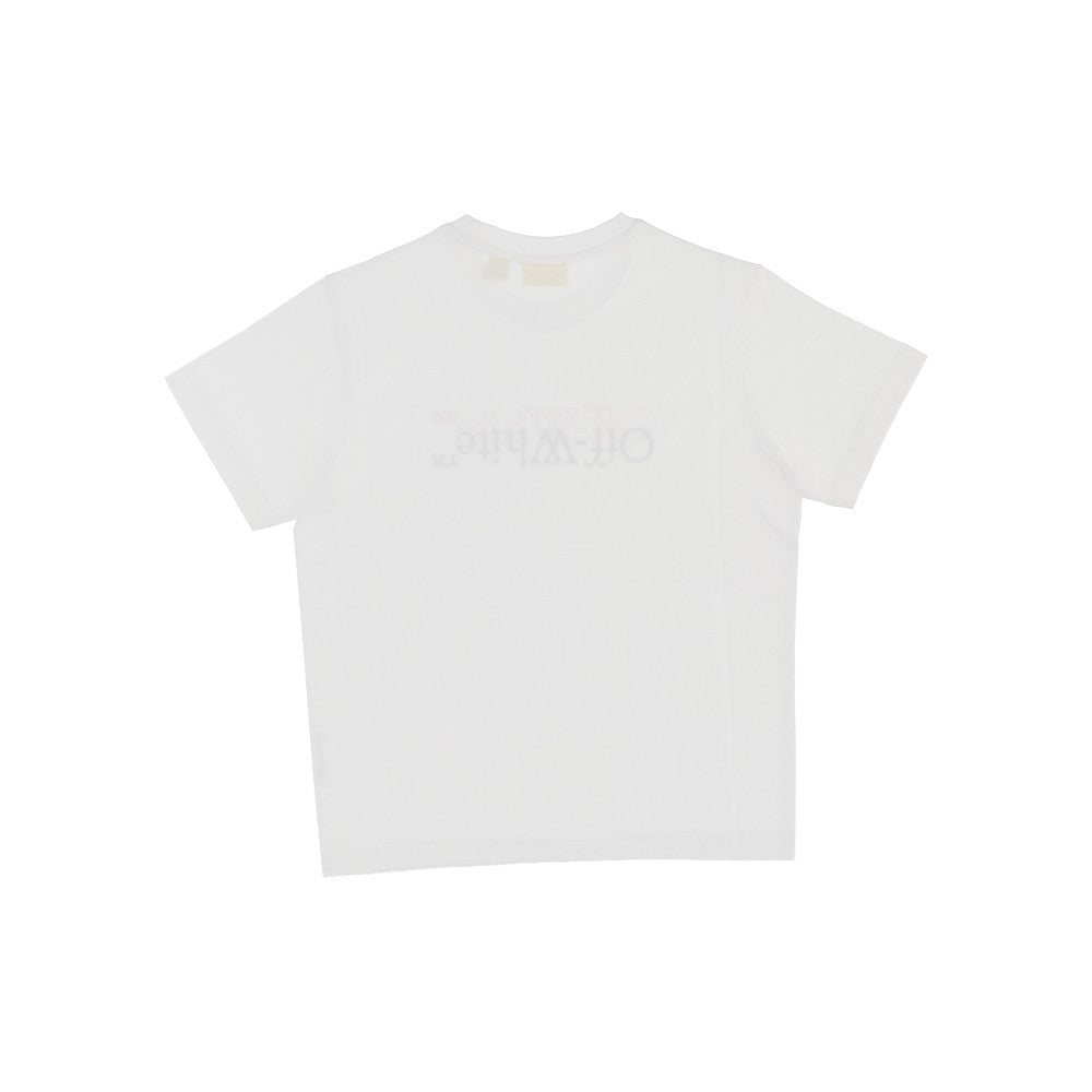 T-shirt in cotone con stampa logo