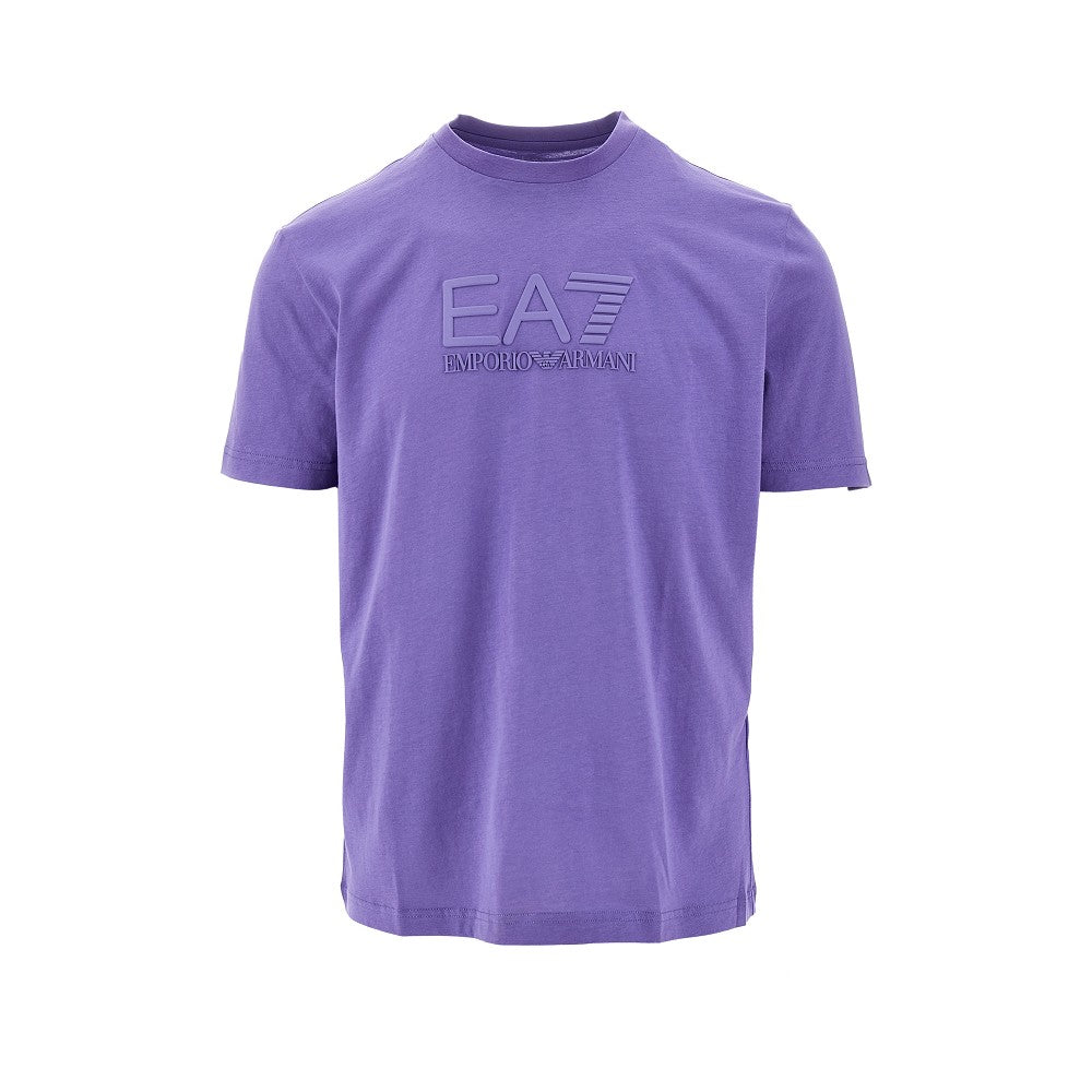 T-shirt con logo gommato