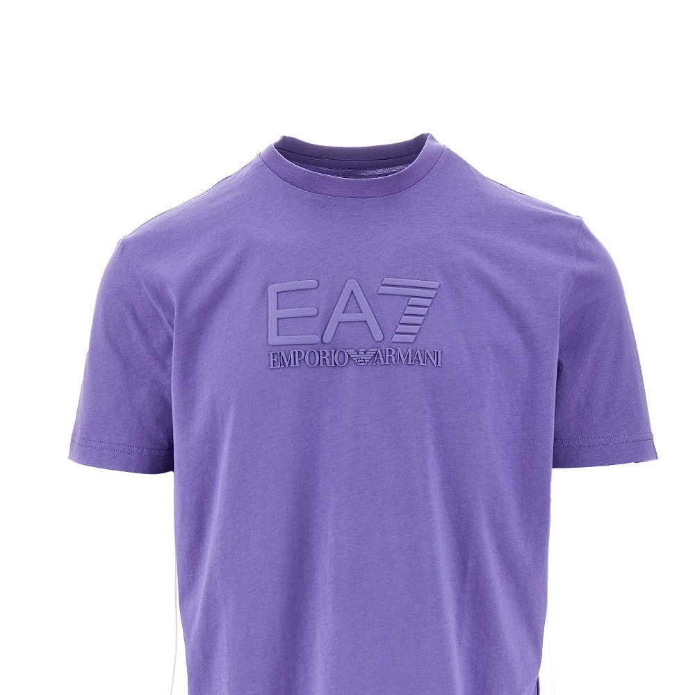 T-shirt con logo gommato