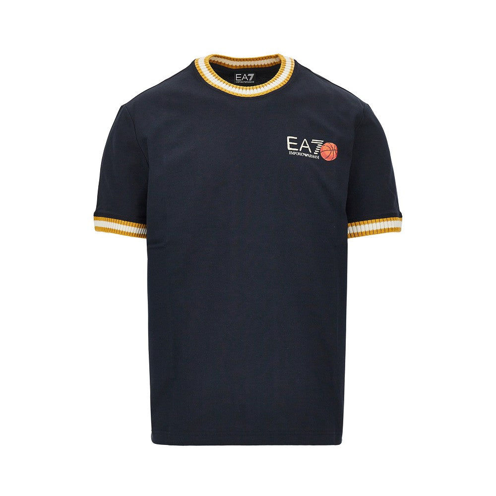 T-shirt in cotone con stampa logo