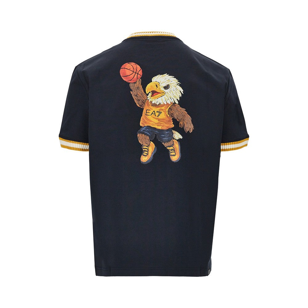 T-shirt in cotone con stampa logo