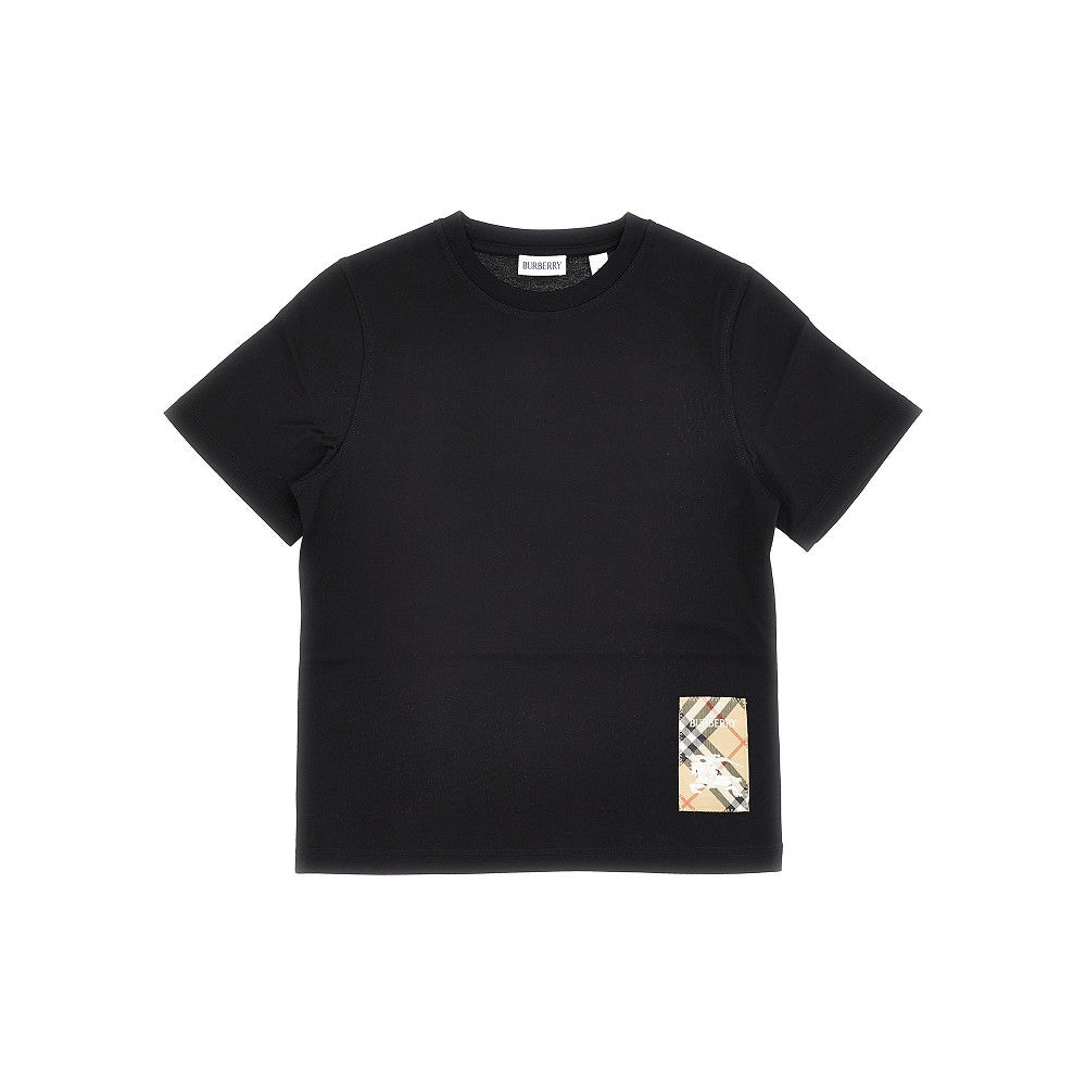 Check patch T-shirt