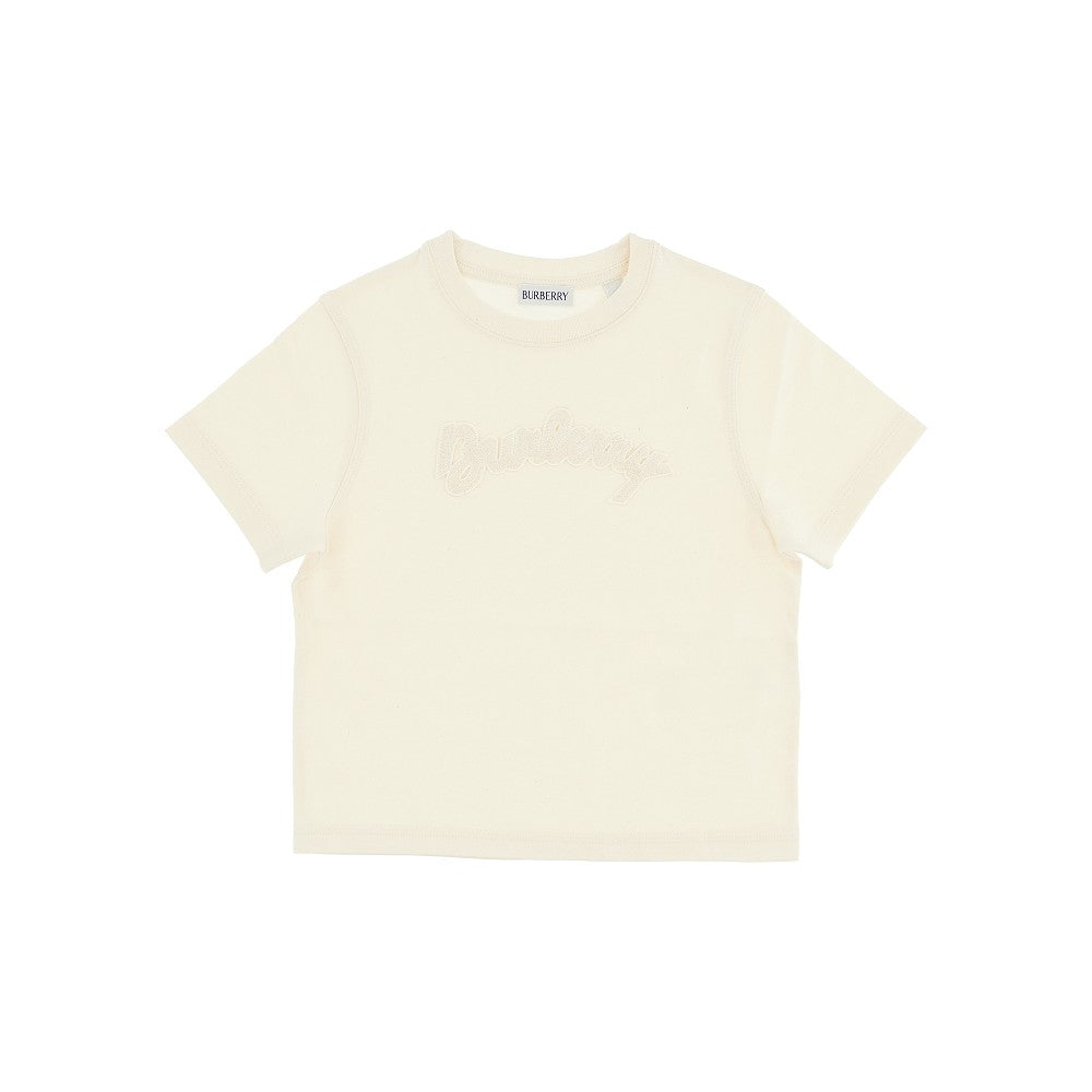 T-shirt con patch logo