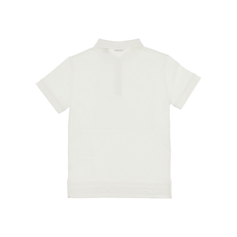Piquet polo shirt with Check patch