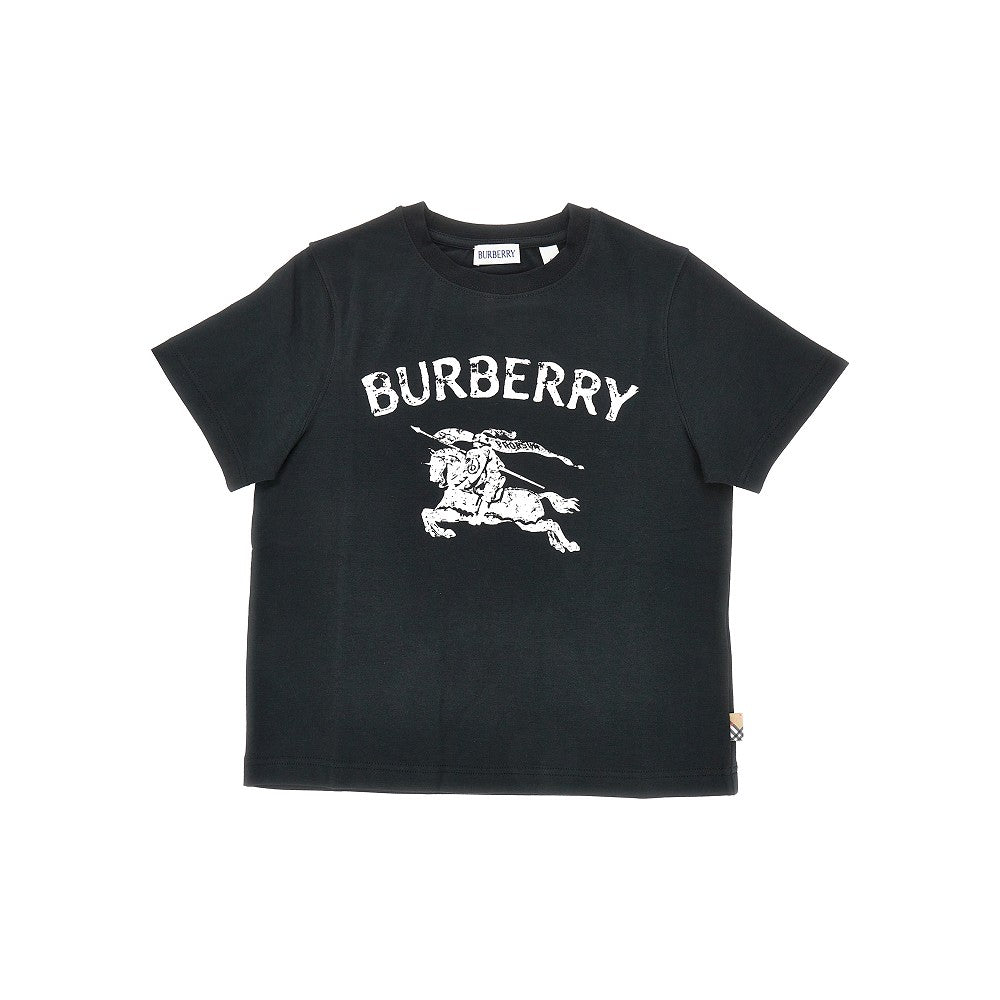 T-shirt in jersey stretch con stampa logo