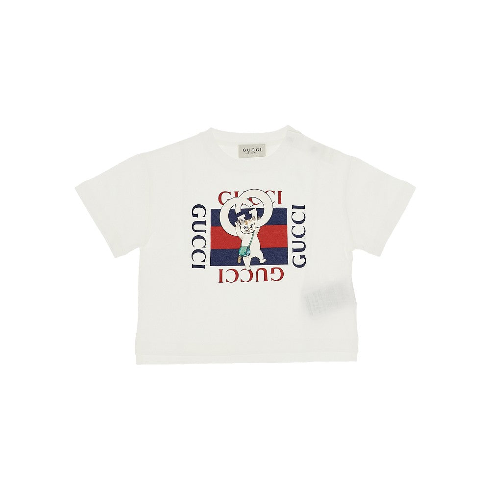 T-shirt in cotone con stampa