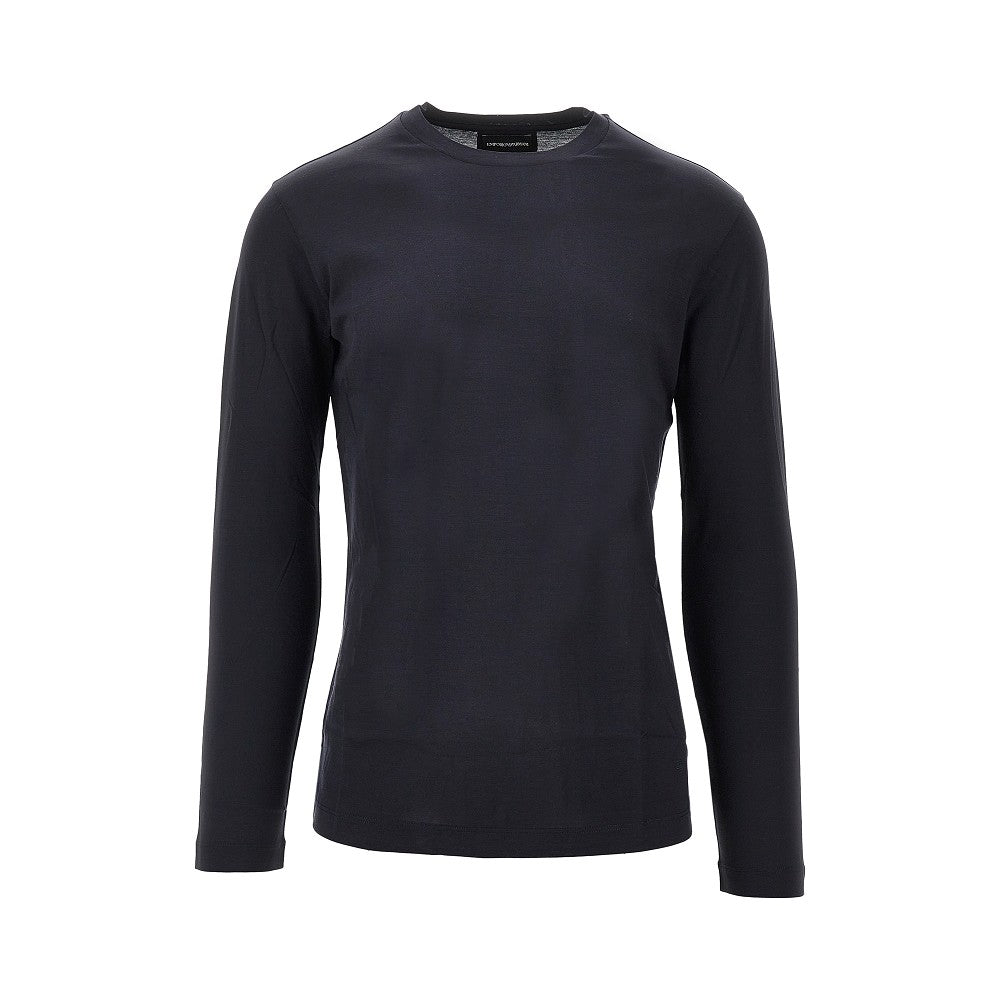 Lyocell and cotton jersey T-shirt