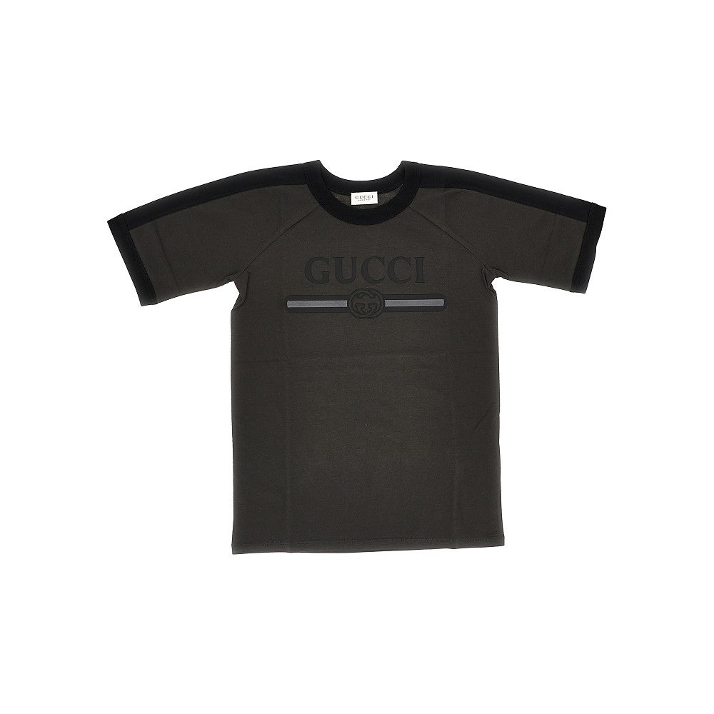 Cotton T-shirt with logo print