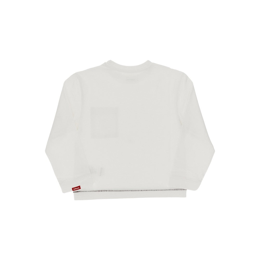 T-shirt in cotone con impunture