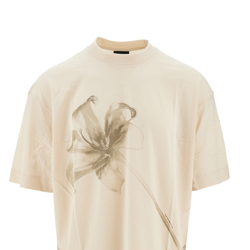 Lily print oversized T-shirt