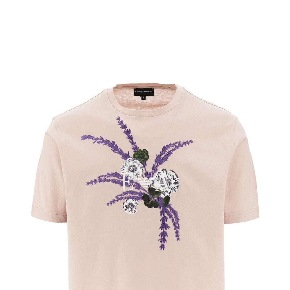 ASV floral embroidery T-shirt