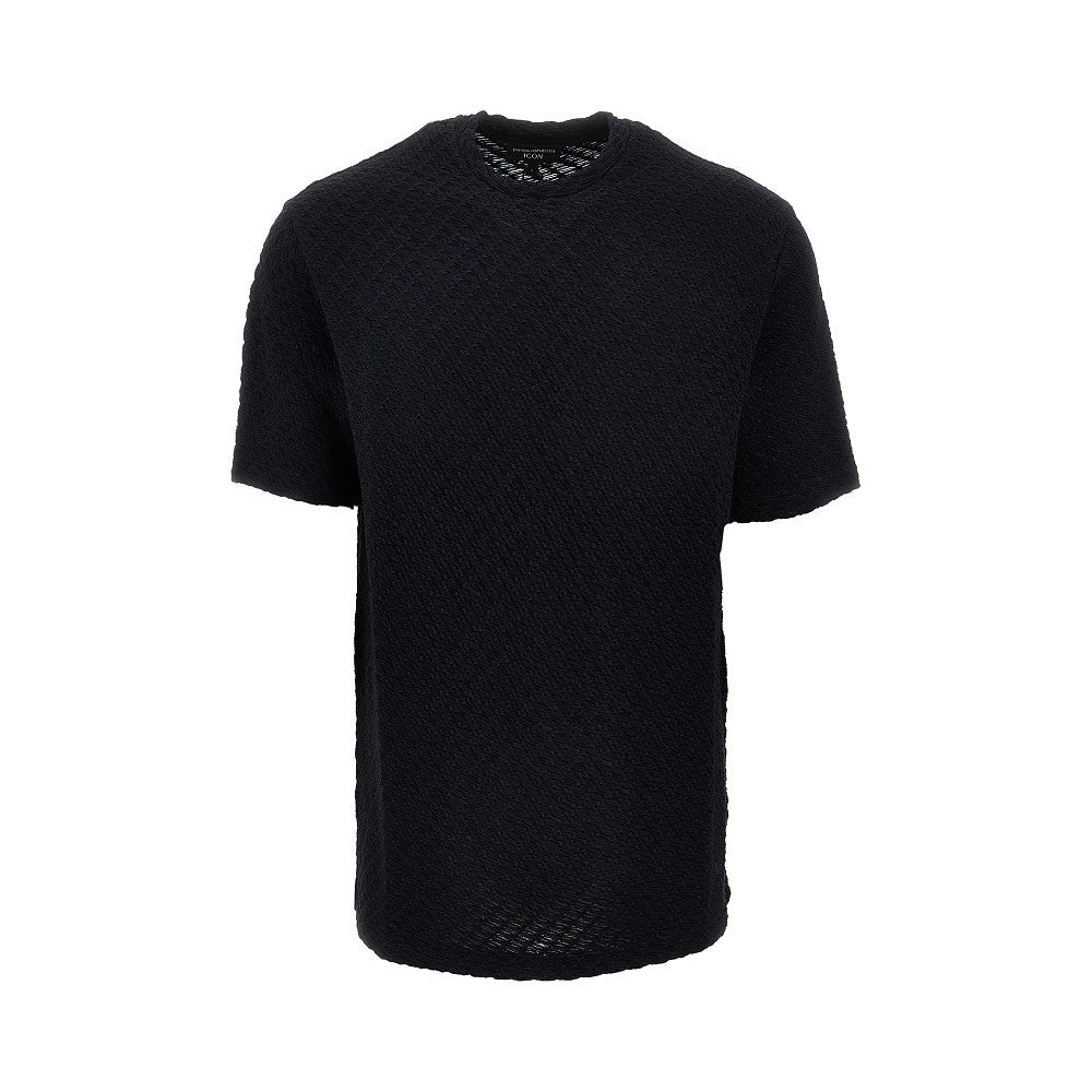 T-shirt in jersey goffrato