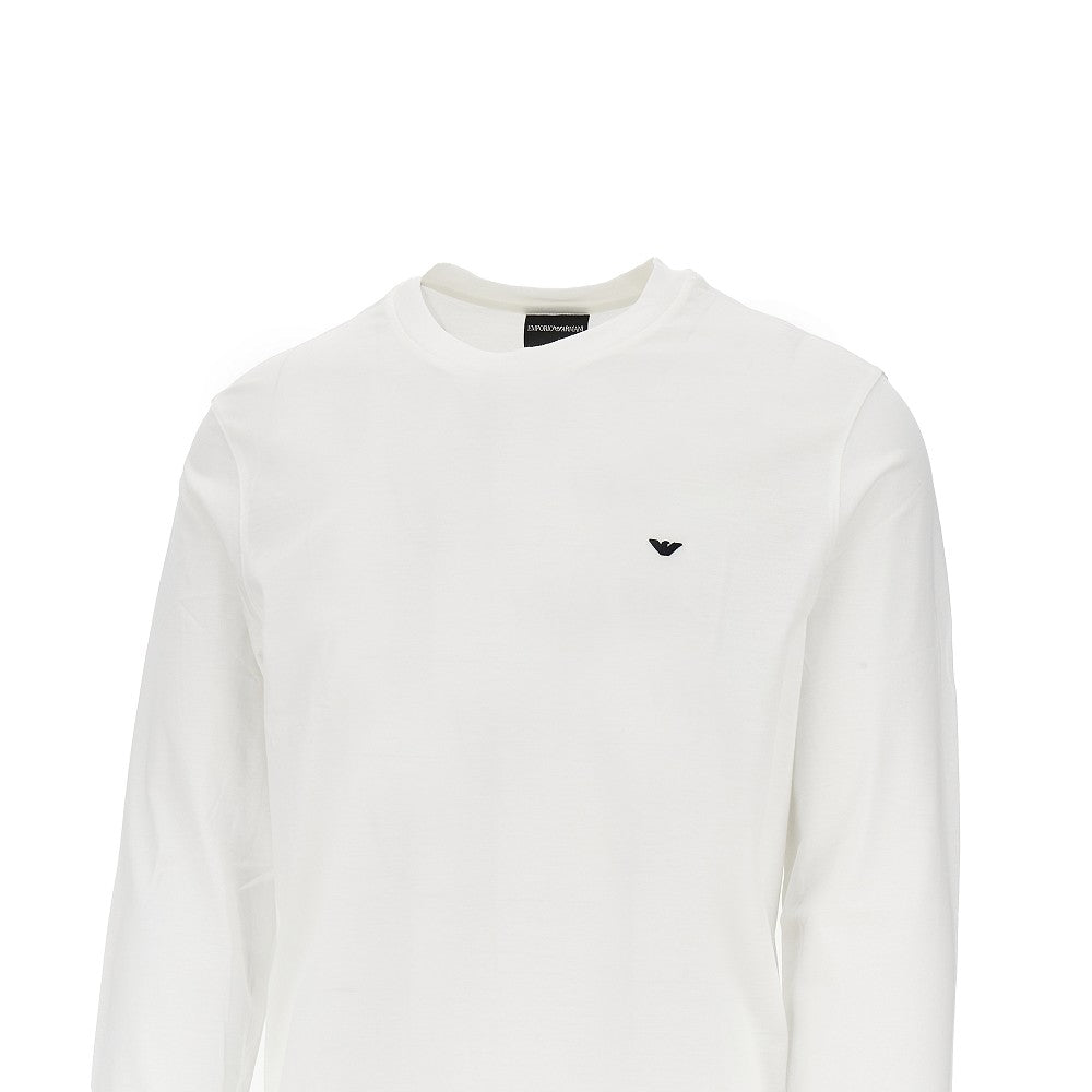 T-shirt in misto lyocell e cotone con logo